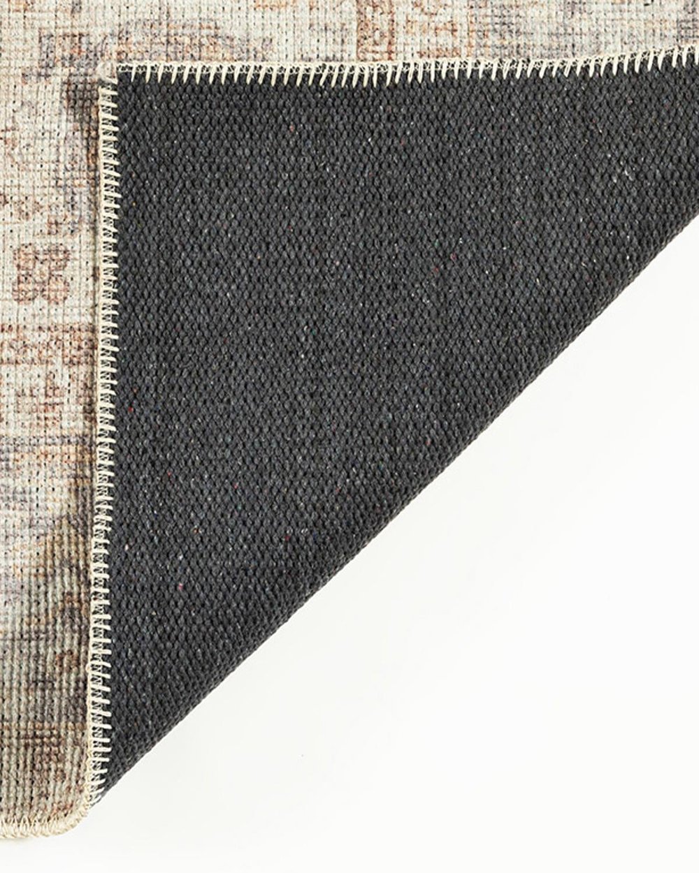 Martia Jacquard Decorative Carpet 80x150 cm Krem-Kahverengi
