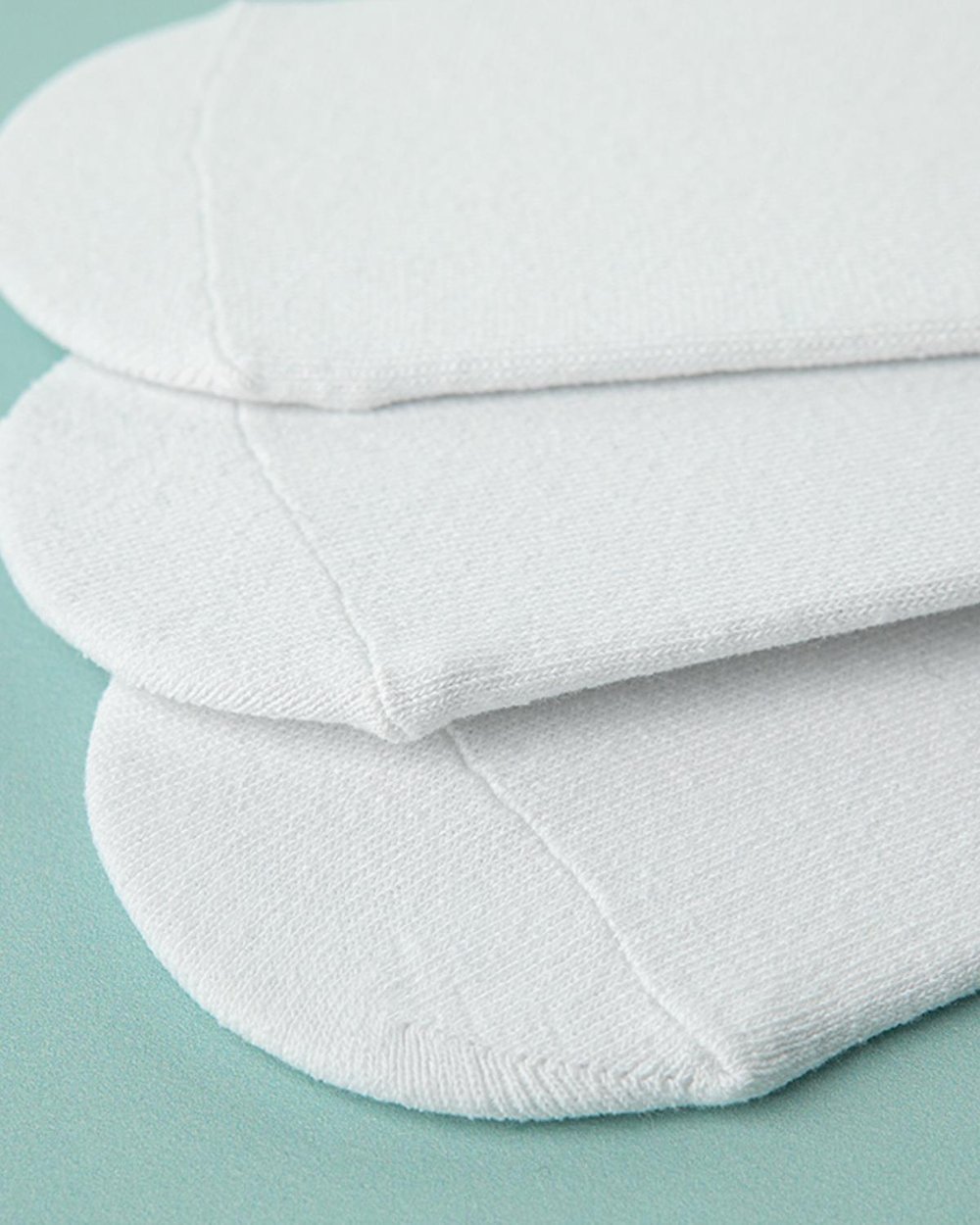 Mike Cotton Polyester Mens 3 Pcs No Show Socks 40-44 White