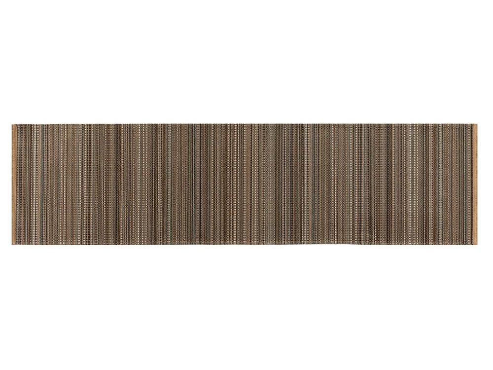 Modern Chic Chenille anti slip Carpet 80x300 cm Brown