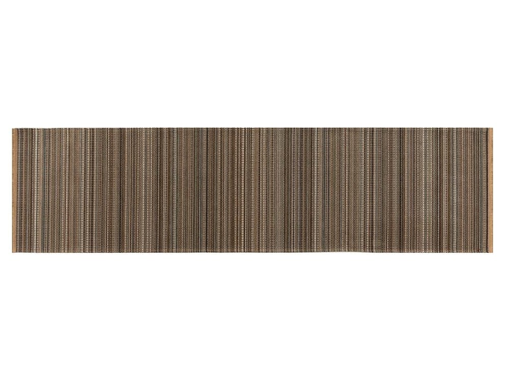 Modern Chic Chenille anti slip Carpet 80x300 cm Brown