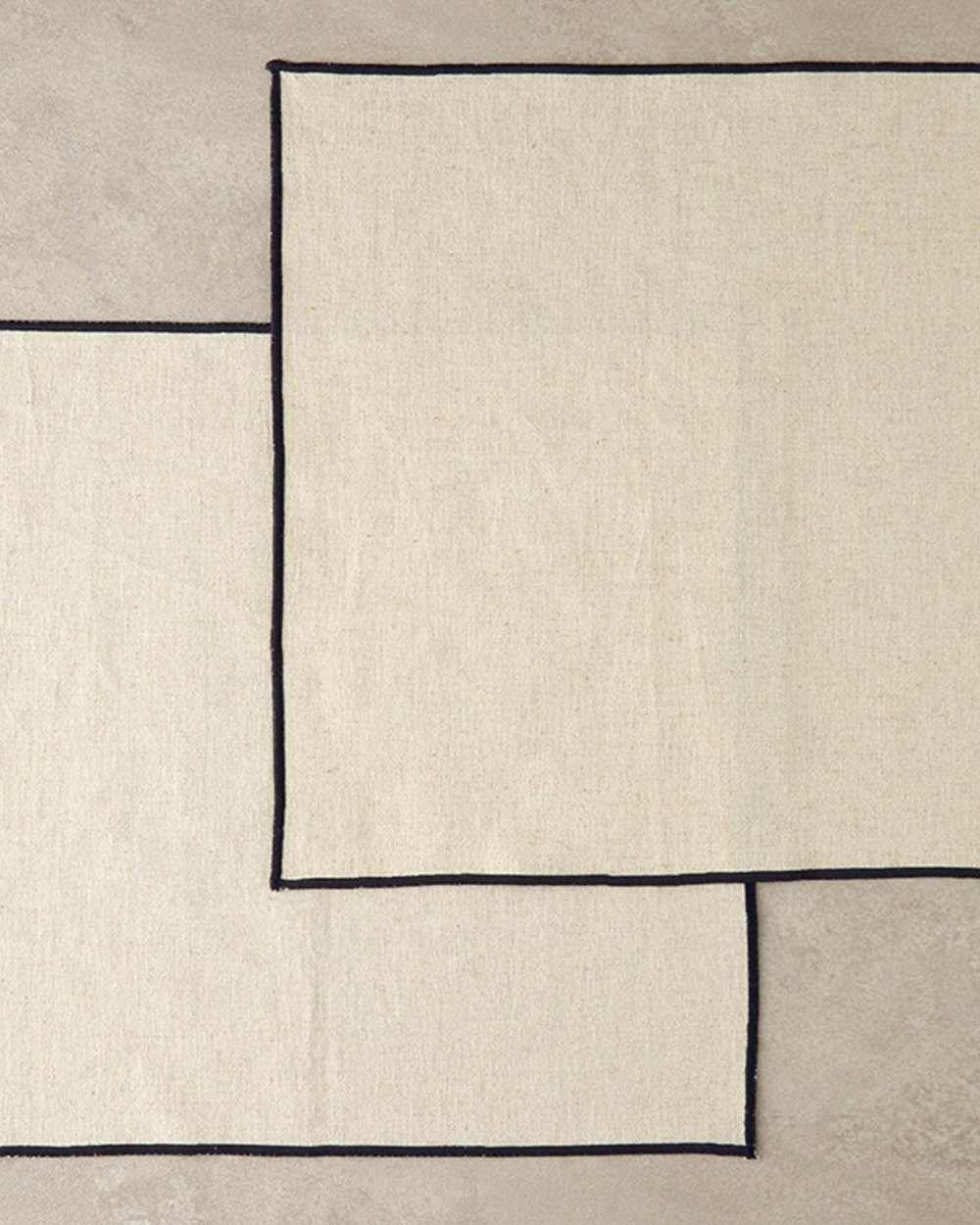 Modern Linen Салфетки За Гости 2 бр. Памук 35x35 см Кремав
