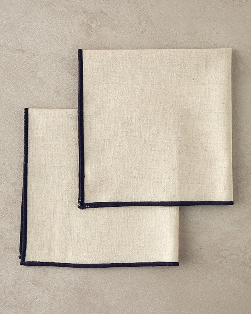 Modern Linen Салфетки За Гости 2 бр. Памук 35x35 см Кремав