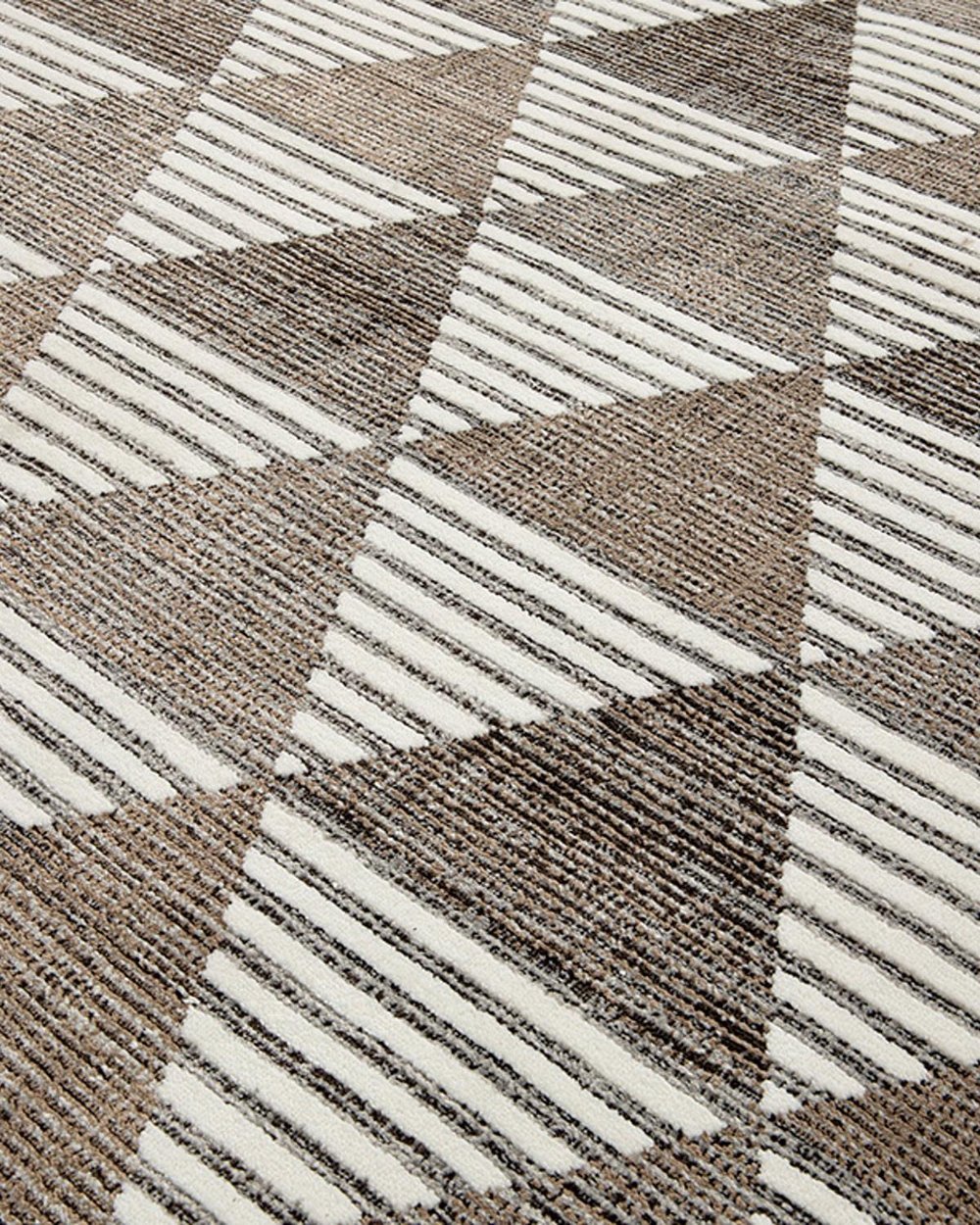 Modest Grid КИЛИМ Тъкан 120x180 cm Gray