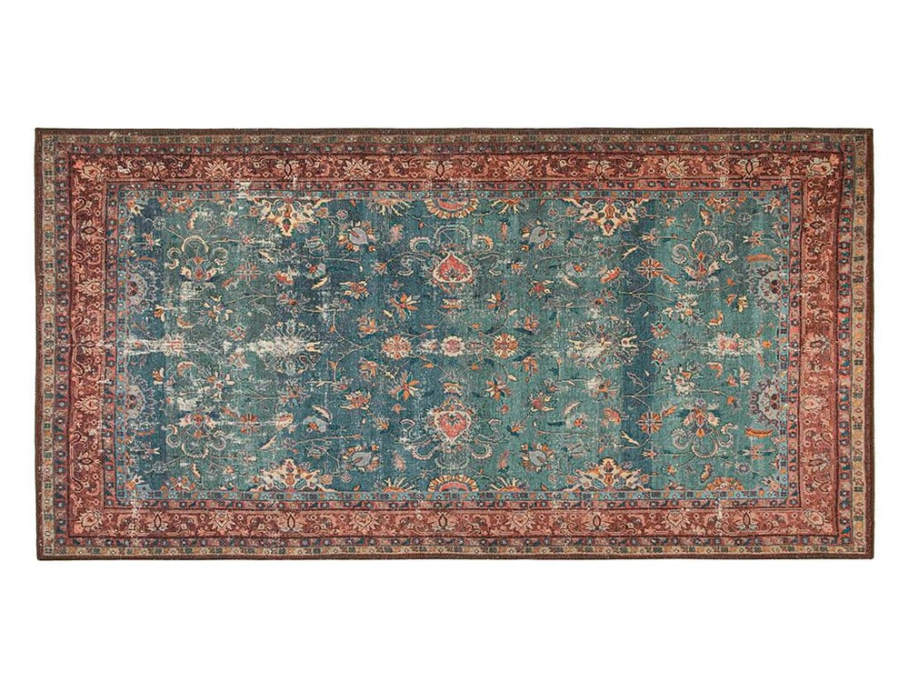 Montglam Buddy Chenille Woven Decorative Carpet 77x150 cm Blue-Brown