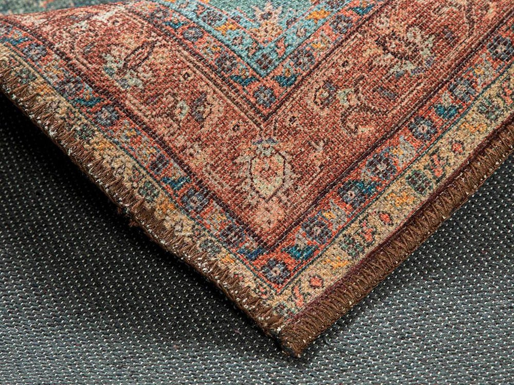 Montglam Buddy Chenille Woven Decorative Carpet 77x150 cm Blue-Brown