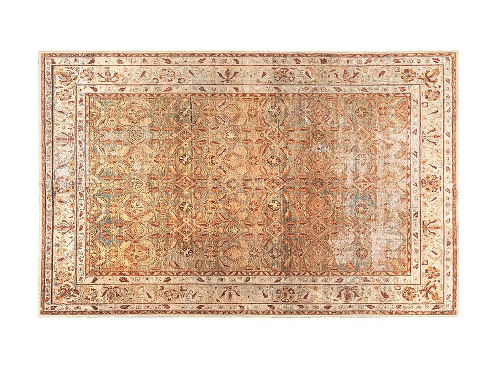 Montglam Hereke Woven Chenille Decorative Carpet 77,5x150 cm Mustard