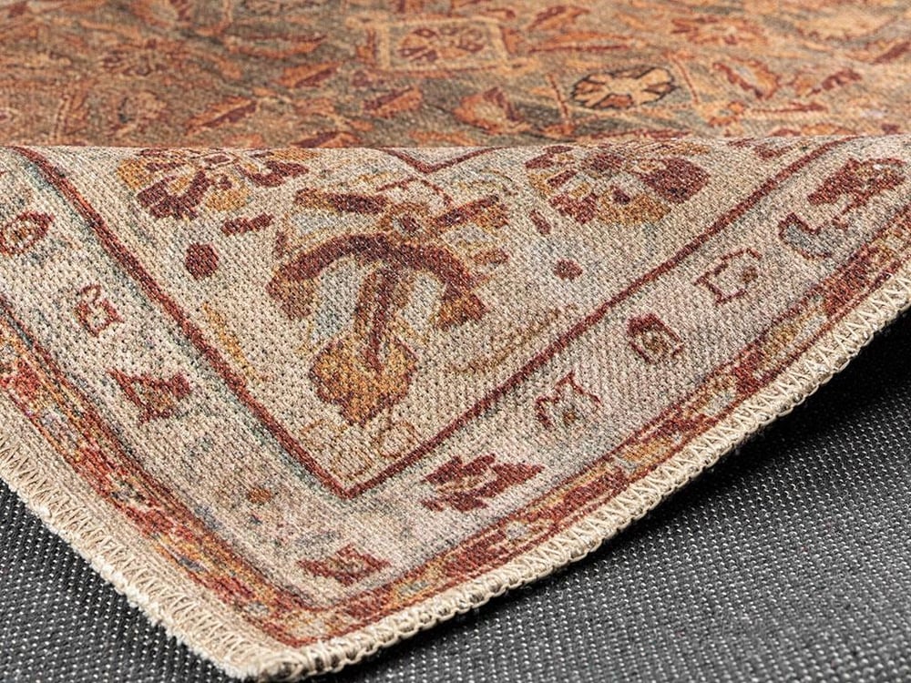 Montglam Hereke Woven Chenille Decorative Carpet 77,5x150 cm Mustard