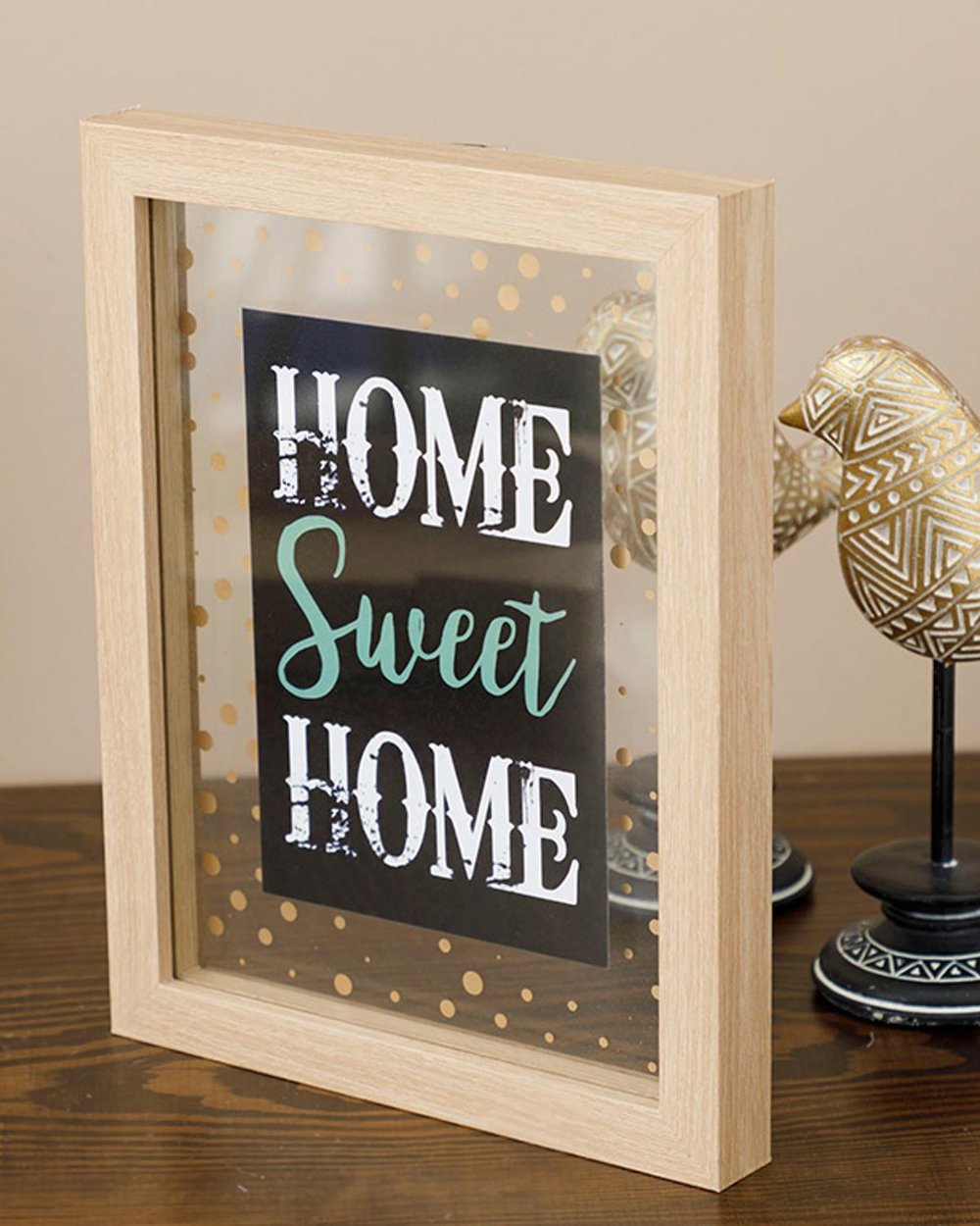 My Sweet Home Картина МДФ 20x25 см Кафяв