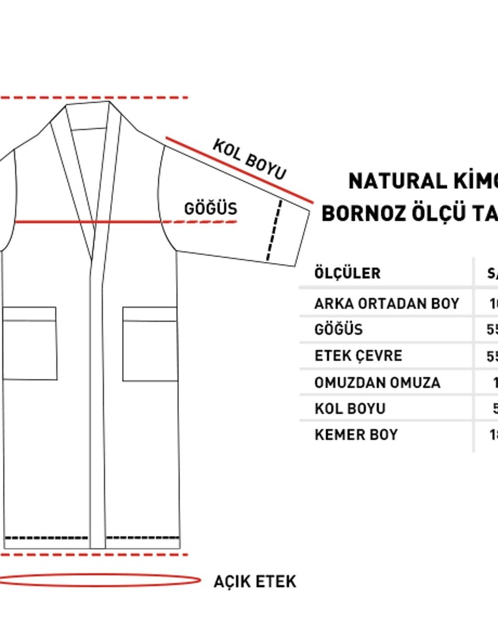 Natural Халат Кимоно, Rabbıt Плюш, Бежово, S-M