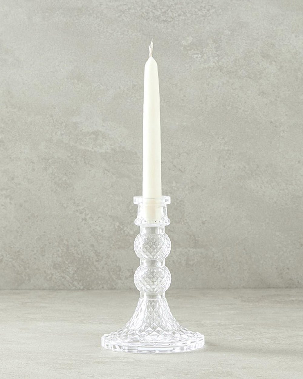 Nora Свещник Стъкло 14,5 см Прозрачен