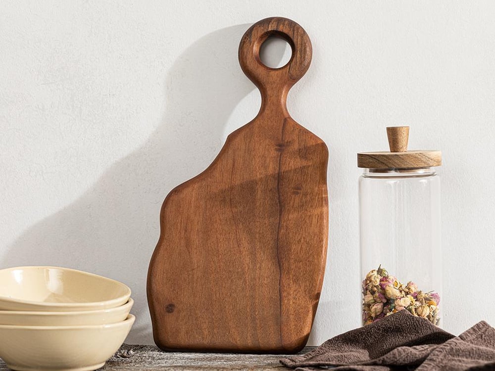 Noyer Walnut Presentation Board 38x20 cm Dark Brown