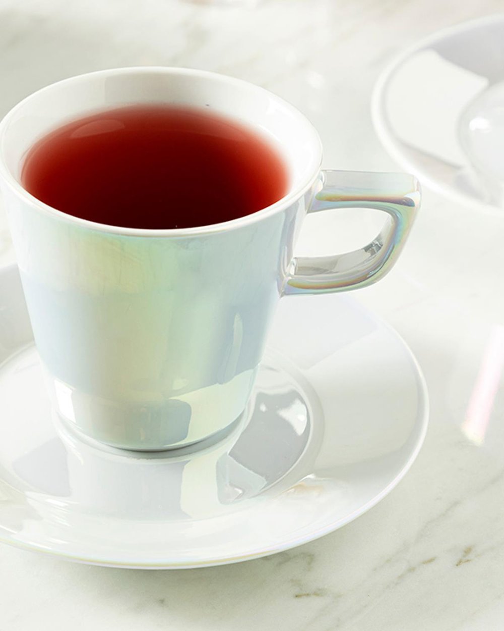 Onta Porcelain 4 Parça 2 Kişilik Tea Cup Set 180 ml Pearl