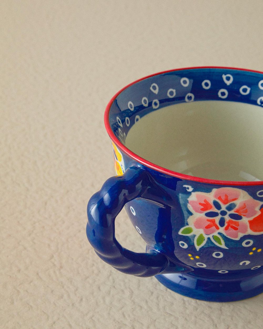 Ornella Ceramic Mug 400 ml Navy Blue