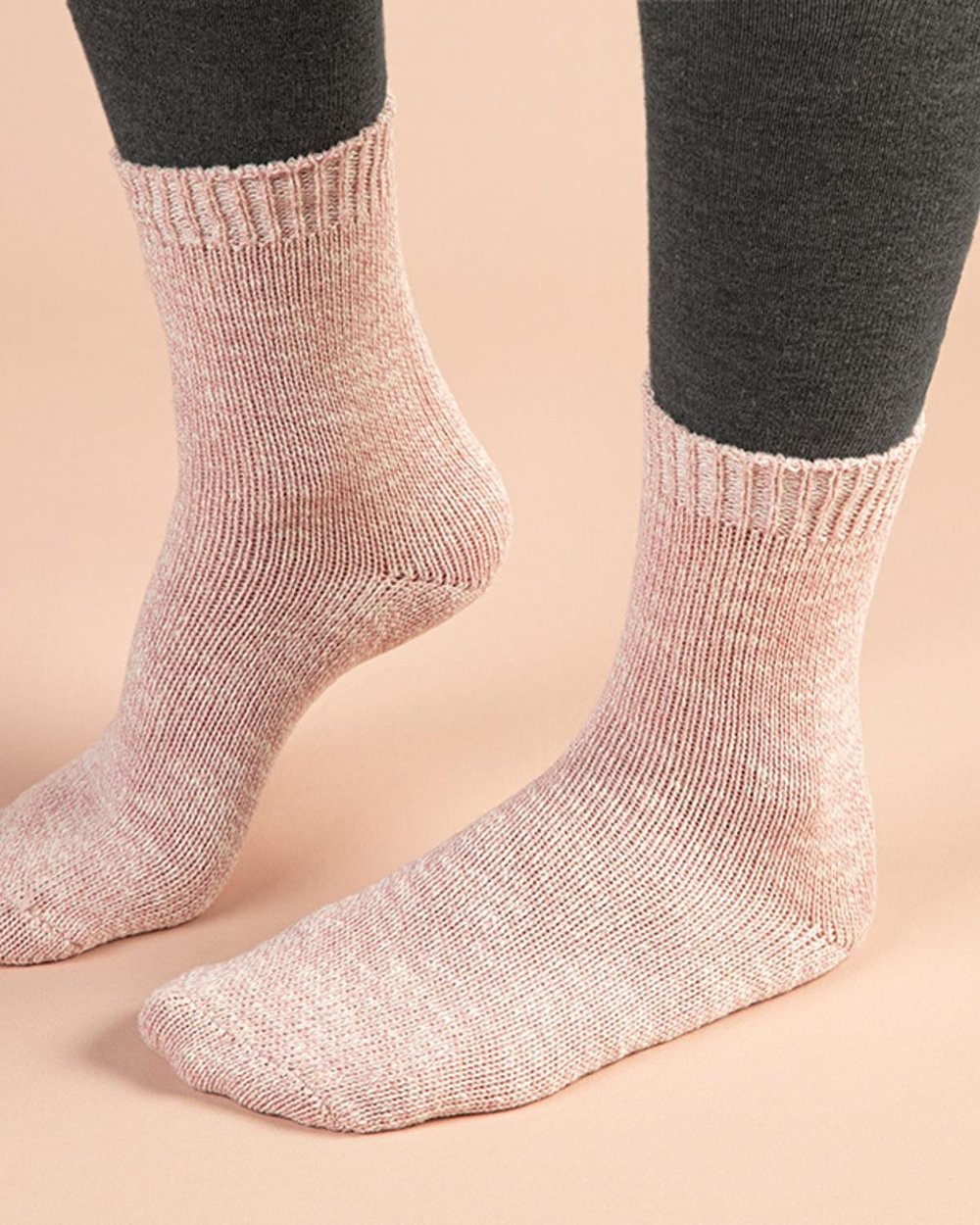 Pastel Чорап С Дълга Дължина Дамски, Памучен, Светло Розово,, 36-40
