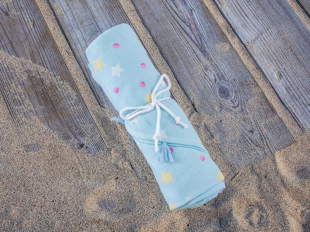 Pastel Lovers ПЛАЖНА ХАВЛИЯ Кръгла Отпечатано 150 cm Light Blue