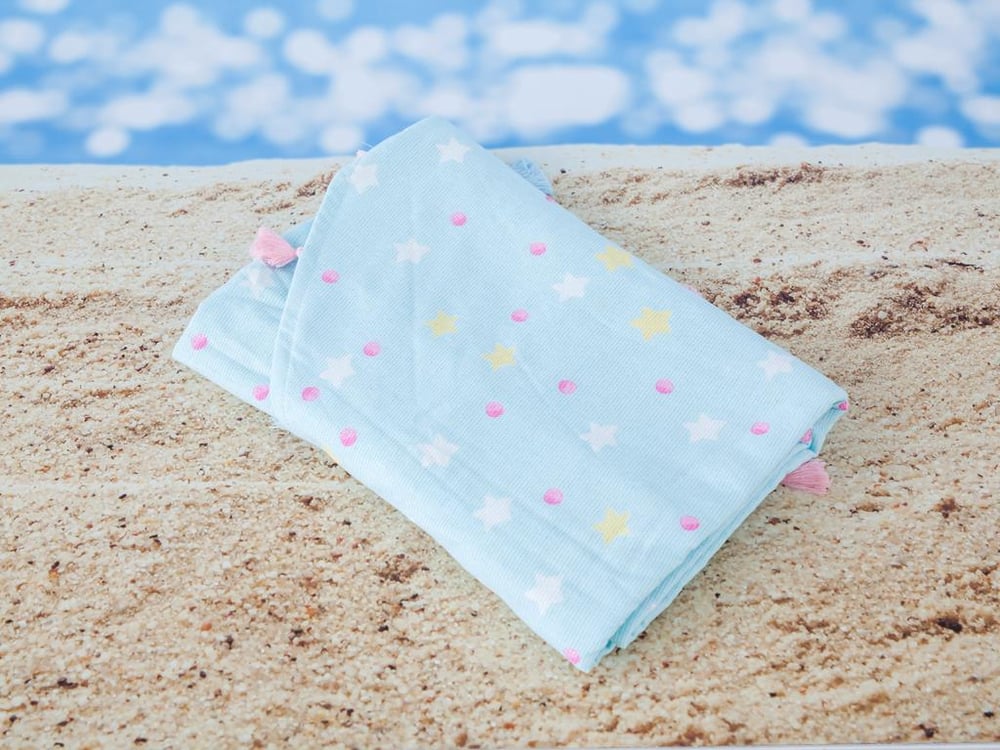 Pastel Lovers ПЛАЖНА ХАВЛИЯ Кръгла Отпечатано 150 cm Light Blue