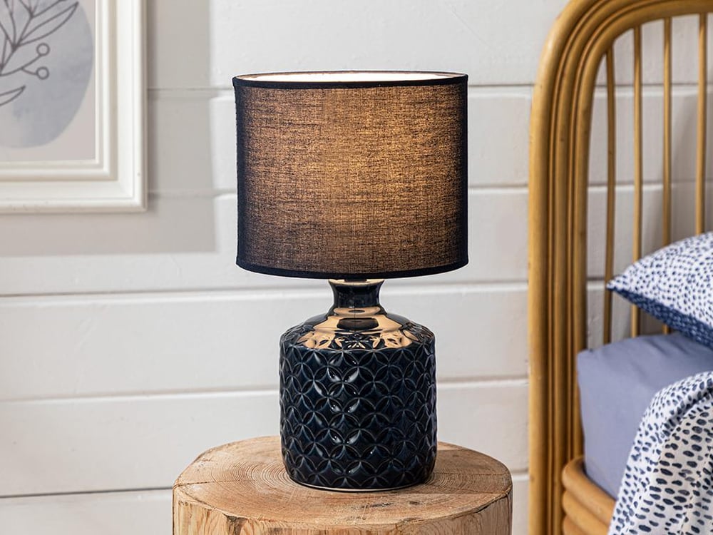 Pera Table Lamp 25x25x42 cm Dark Blue