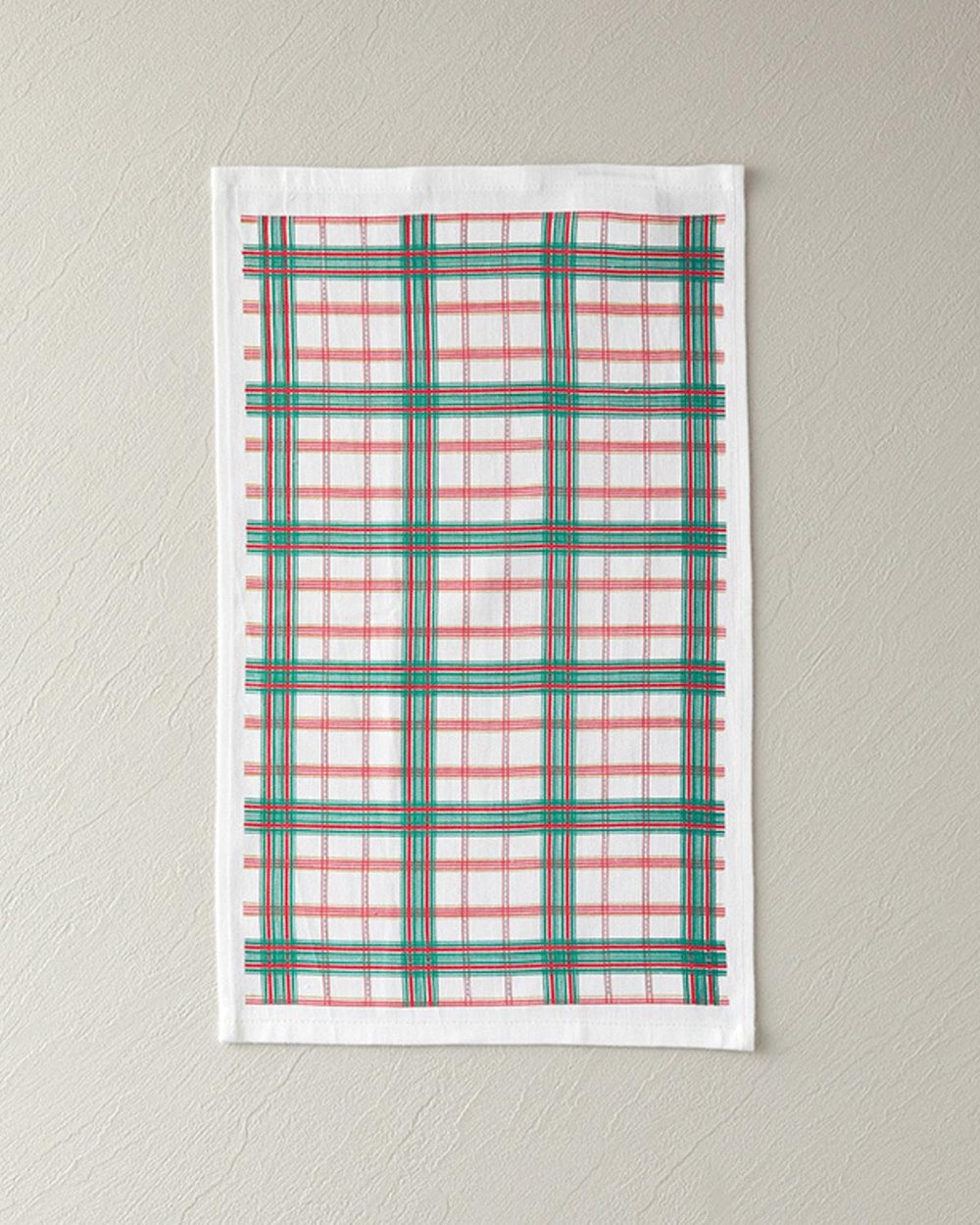 Plaid Check Кърпа За Сушене Памук 30x50 см Червен