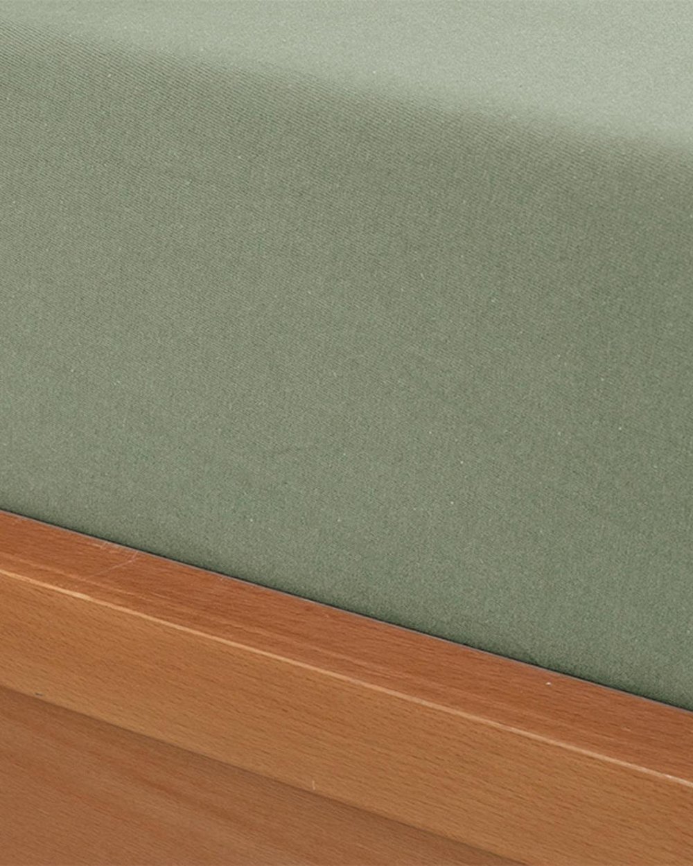 Plain Combed Cotton King Size Fitted Sheet Set 180x200 cm Dark Green.