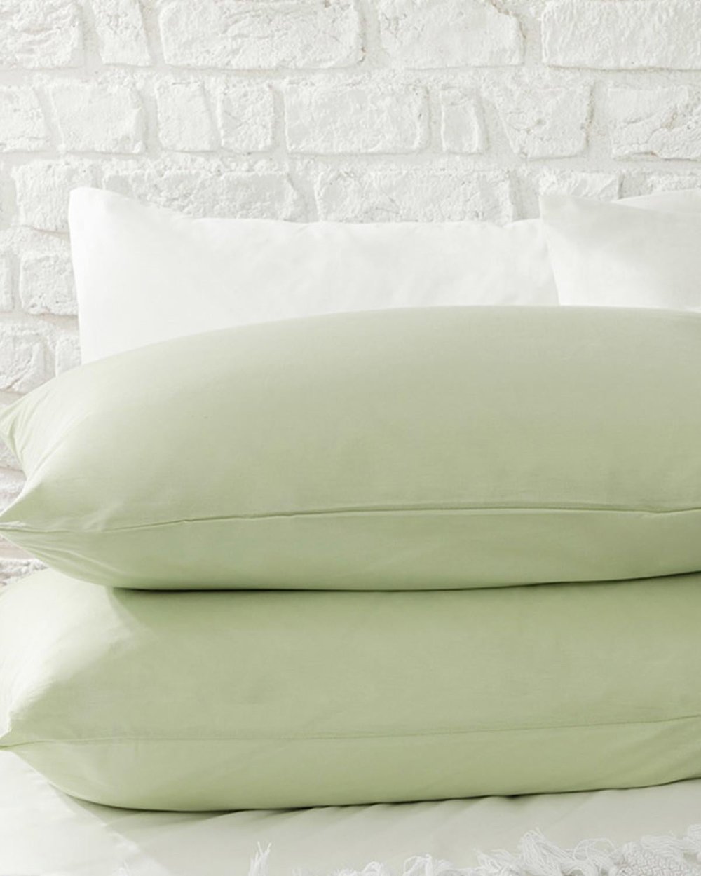 Plain Калъфка За Възглавница 2 бр. Памучен 50x70 см Зелен
