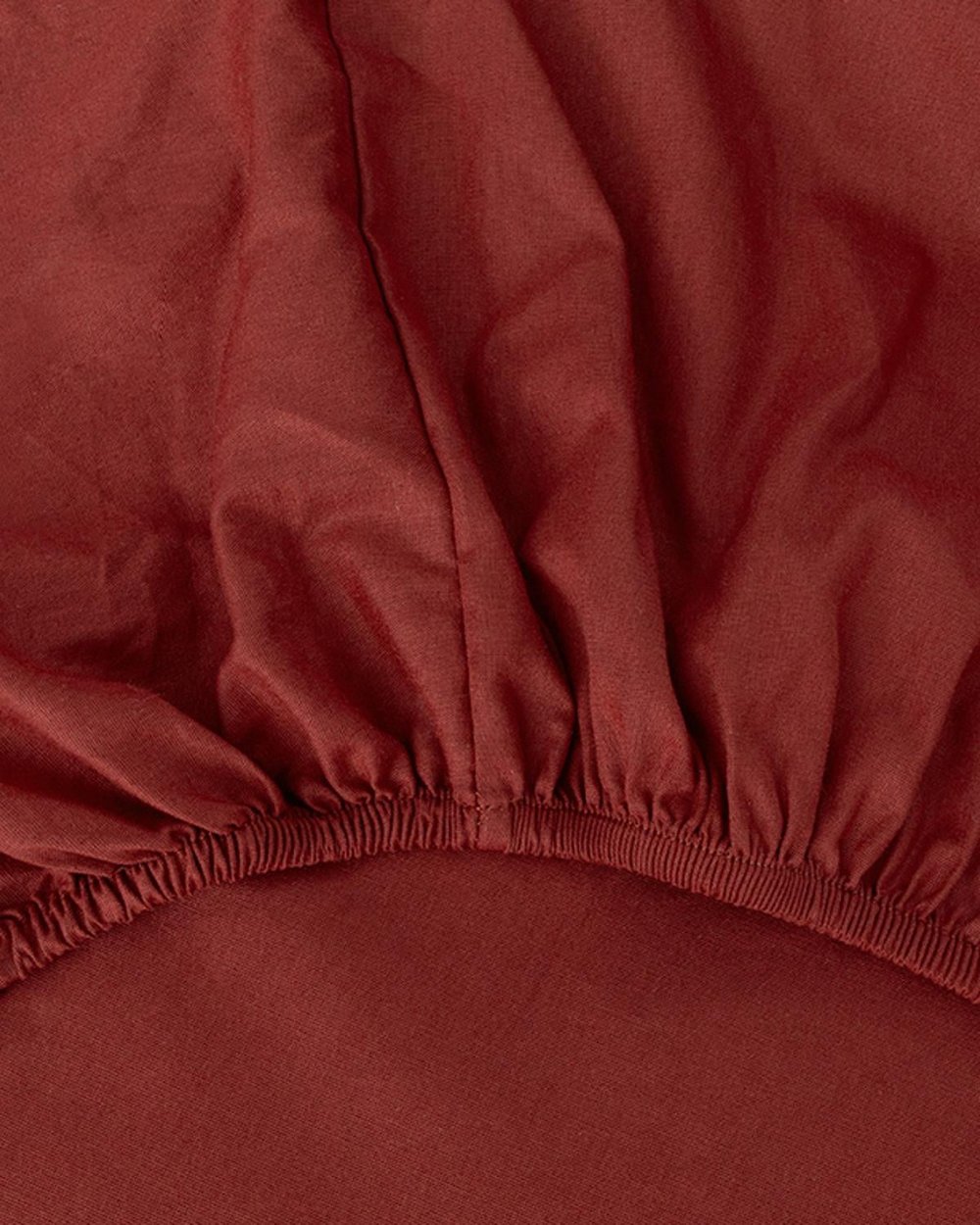 Plain Спален Комплект Двоен Памук 200x220 см Бордо - Зелен