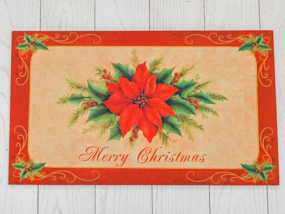 Poinsettiea ИЗСТРИВАЛКА Отпечатано 45x75 cm Red