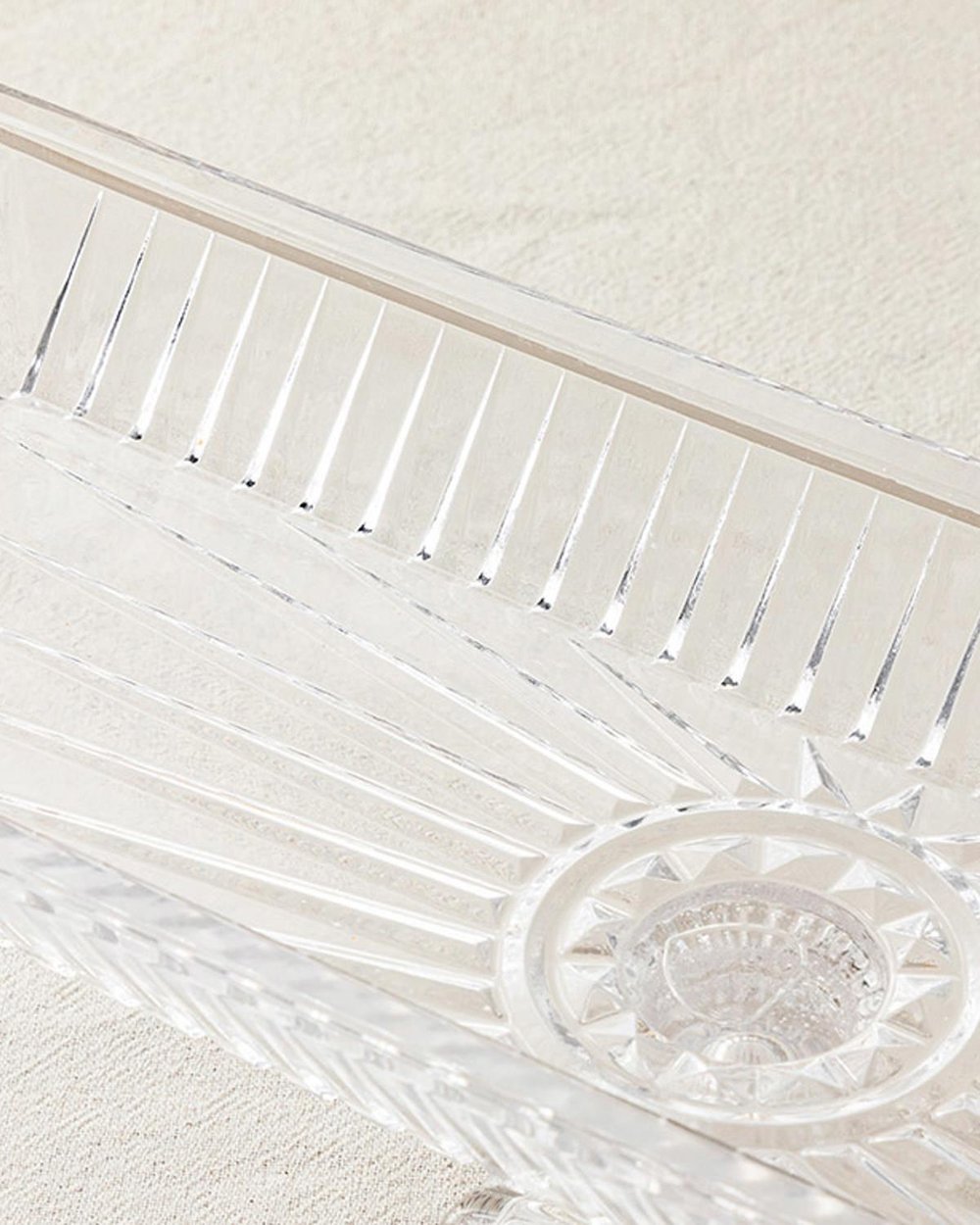Ponto Glass With Feet Presenter 39x15x12 cm Transparent