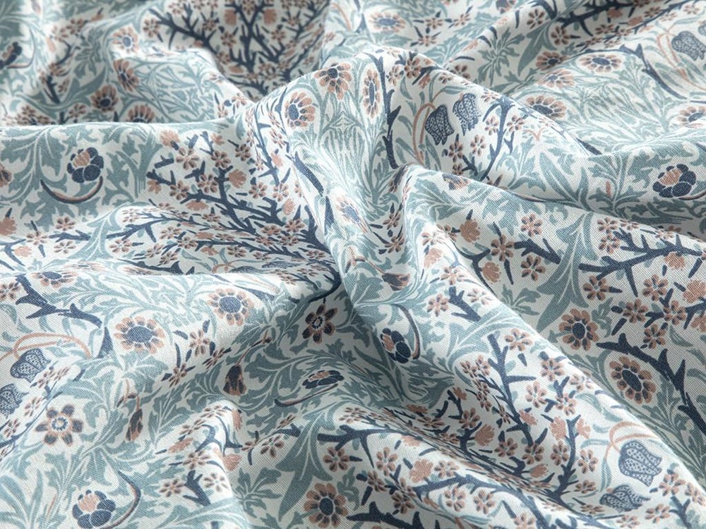 Primrose Спално Бельо Двоен Размер, Лесно За Гладене, Синьо, 200 X 220 Cm