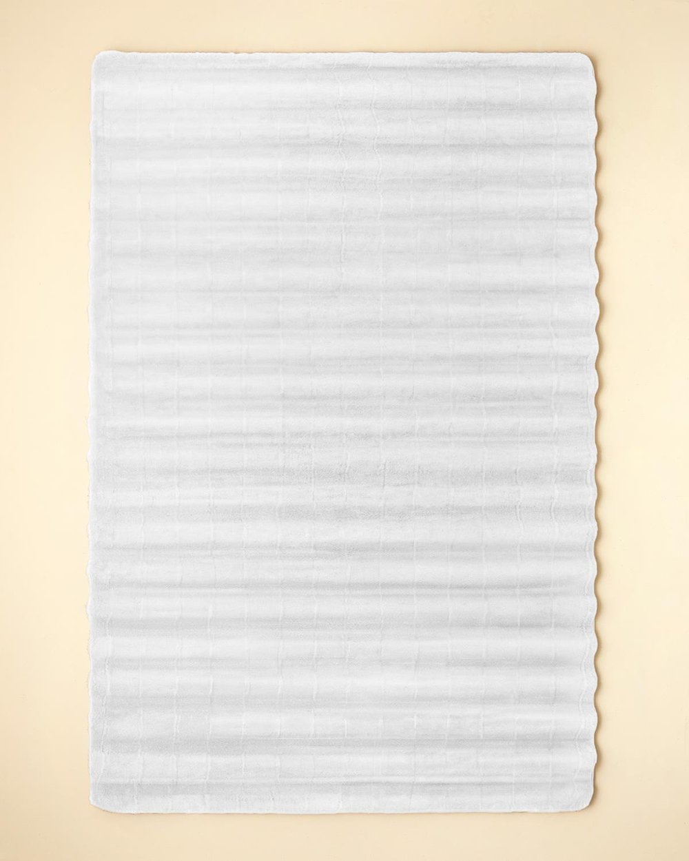 Rabbit Wave Polyestere Carpet 120x180 cm White