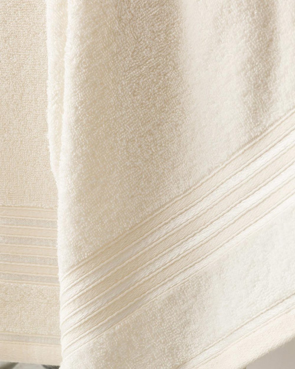 Romantic Stripe Комплект Кърпи За Баня С лента Памучен 50x85см + 70x150см Екрю