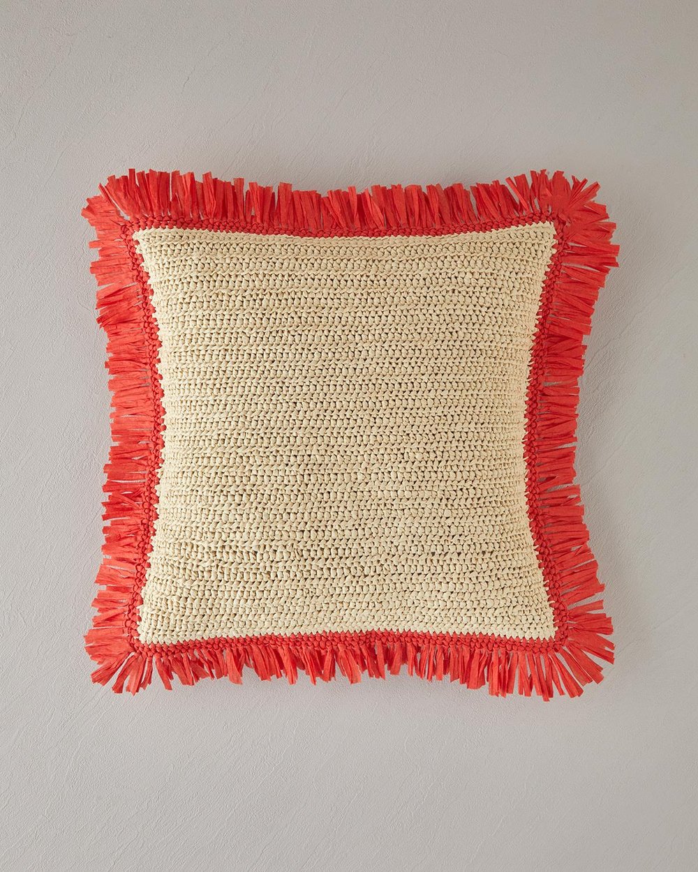 Roso Raffia Decorative Cushion 45x45 cm Natural