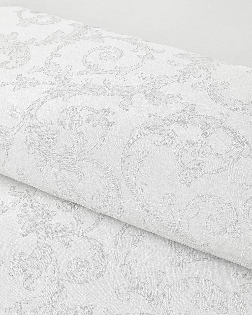 Royal Scroll Спален Комплект Двоен Памучен сатен с жакард 200x220 см Бял
