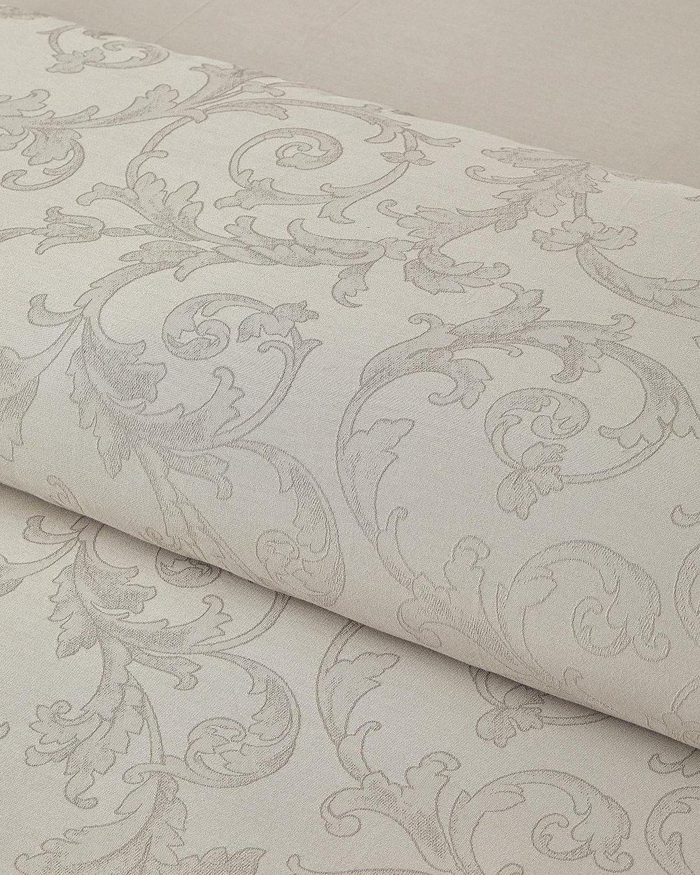 Royal Scroll Спален Комплект Двоен Памучен сатен с жакард 200x220 см Каменно сив..