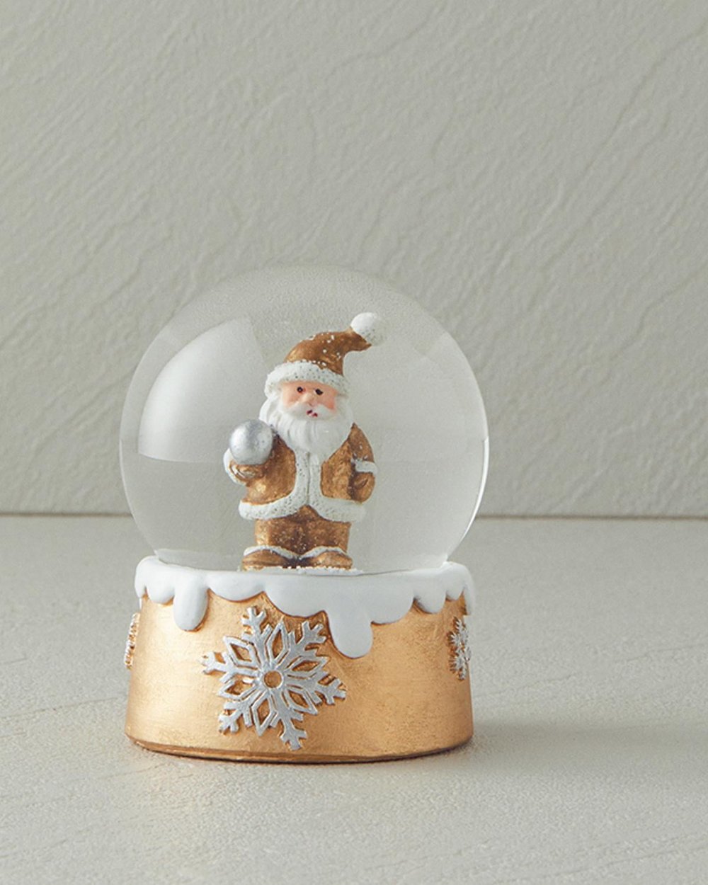 Santa Снежен Глобус 6,6x6,6x8,5 см Златен