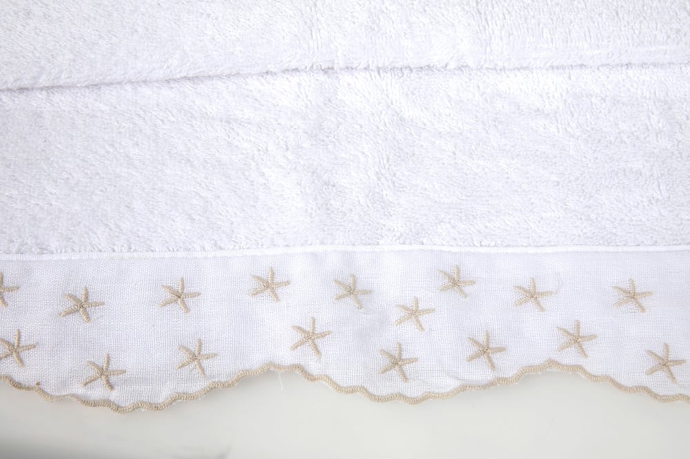 Seastars ХАВЛИЯ ЗА ЛИЦЕ Бродирани 50x80 cm White