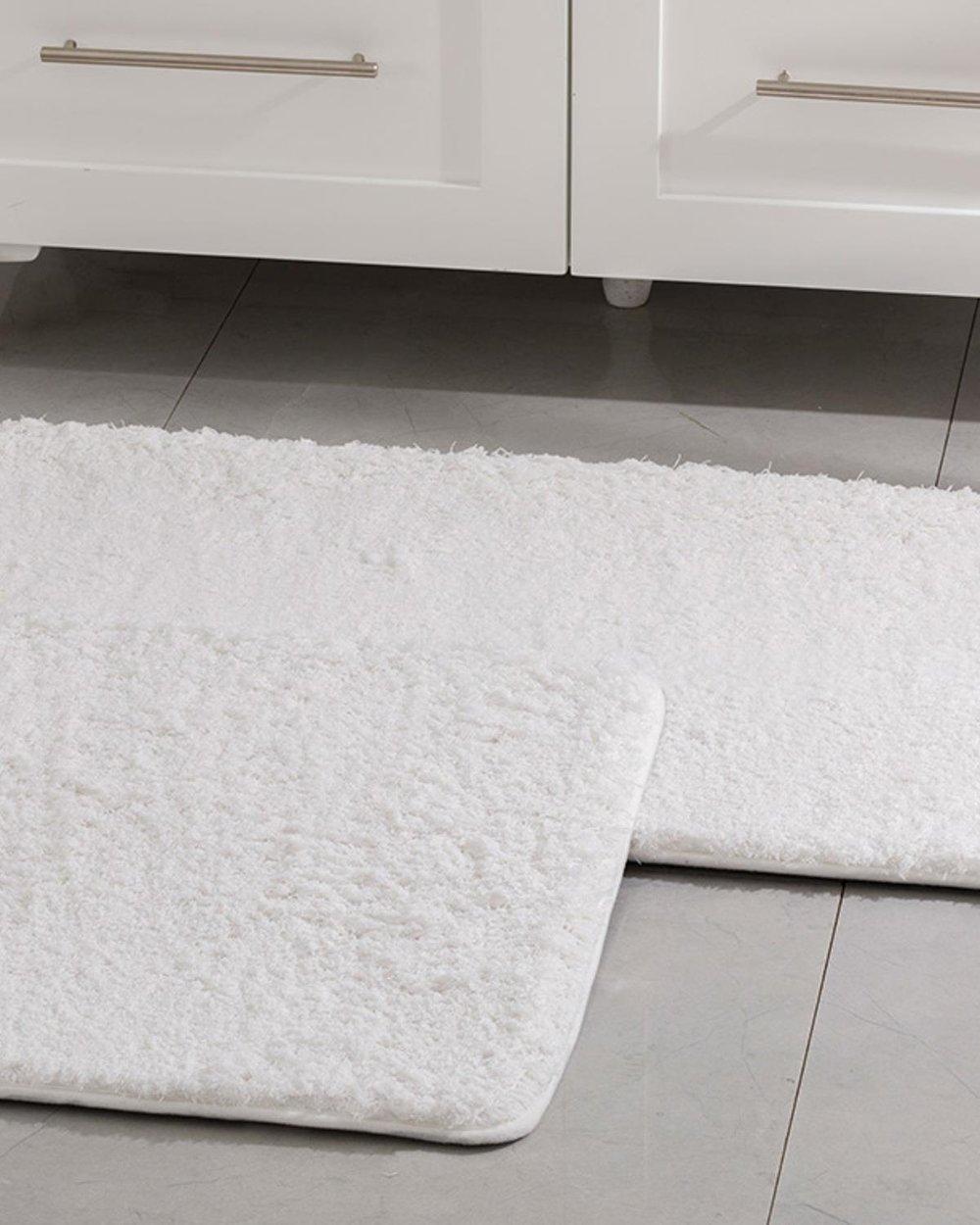 Sheep Комплект Постелки За Баня Полиестер 50x80 - 45x50 см Бял