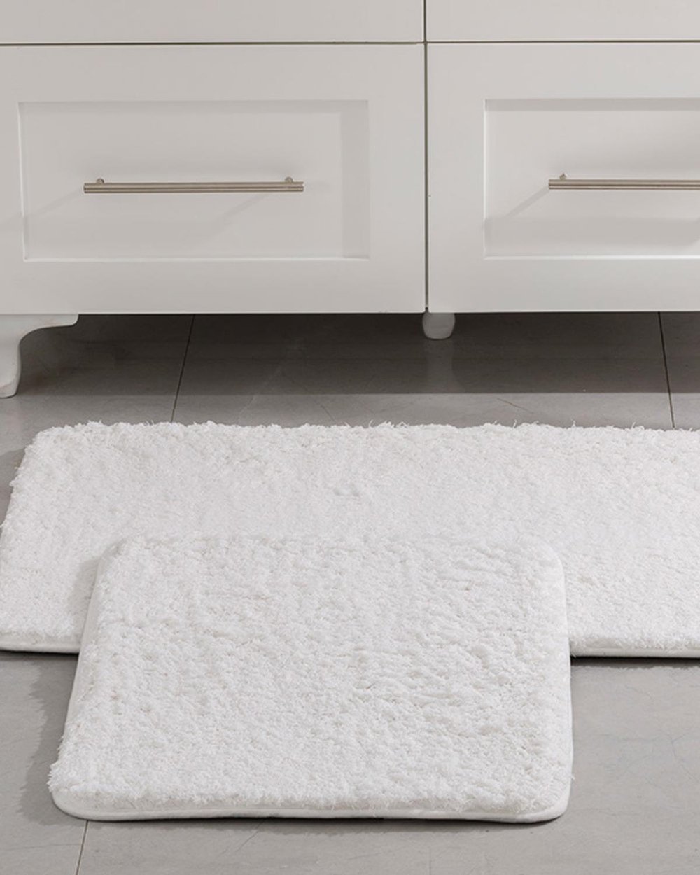 Sheep Комплект Постелки За Баня Полиестер 50x80 - 45x50 см Бял