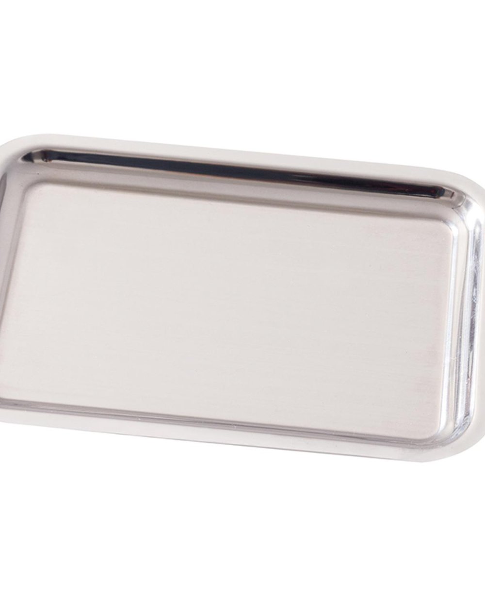 Shiny Metal Tray 22x16 cm Silver
