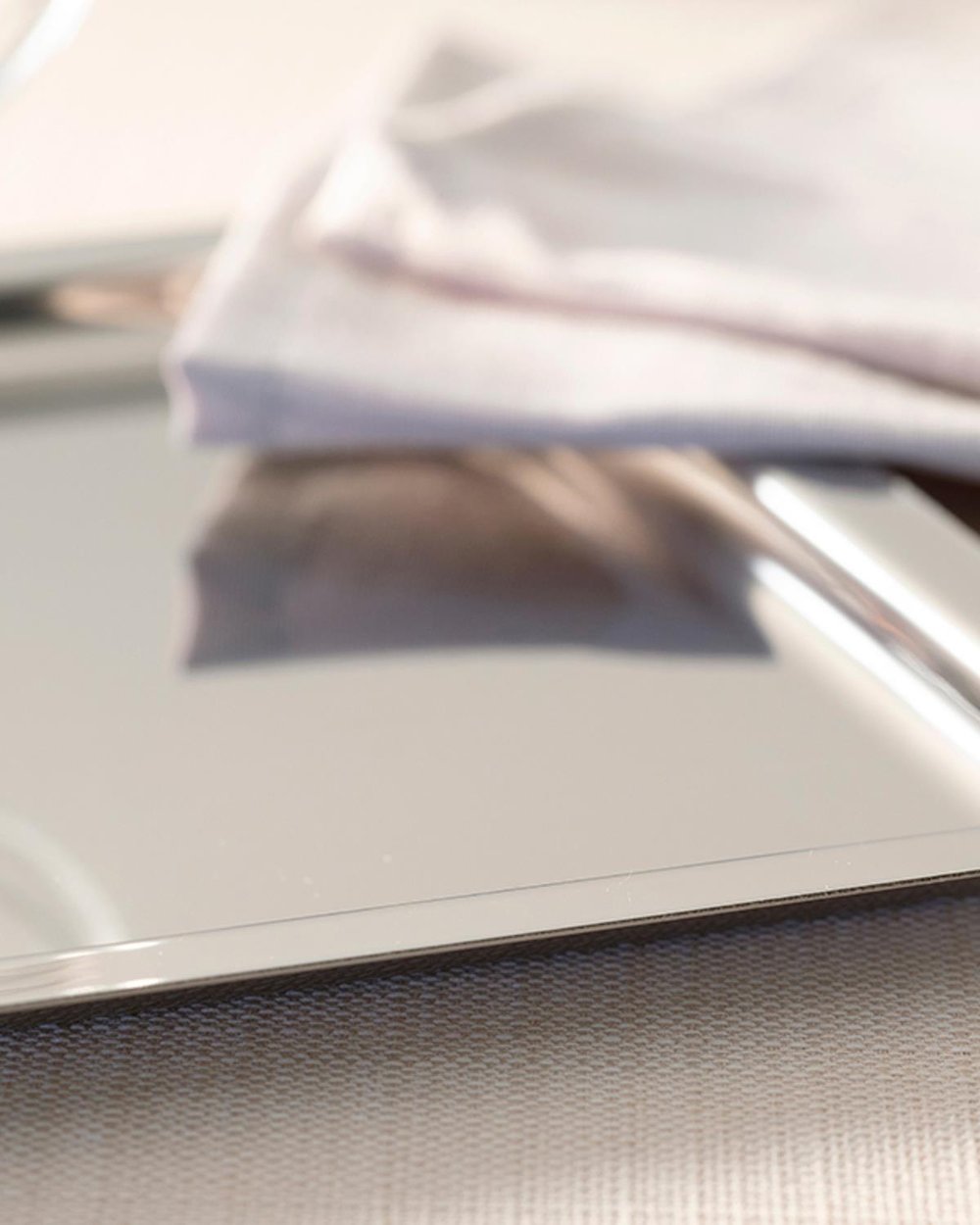 Shiny Табла Метал, Сребристо, 32 X 22 Cm