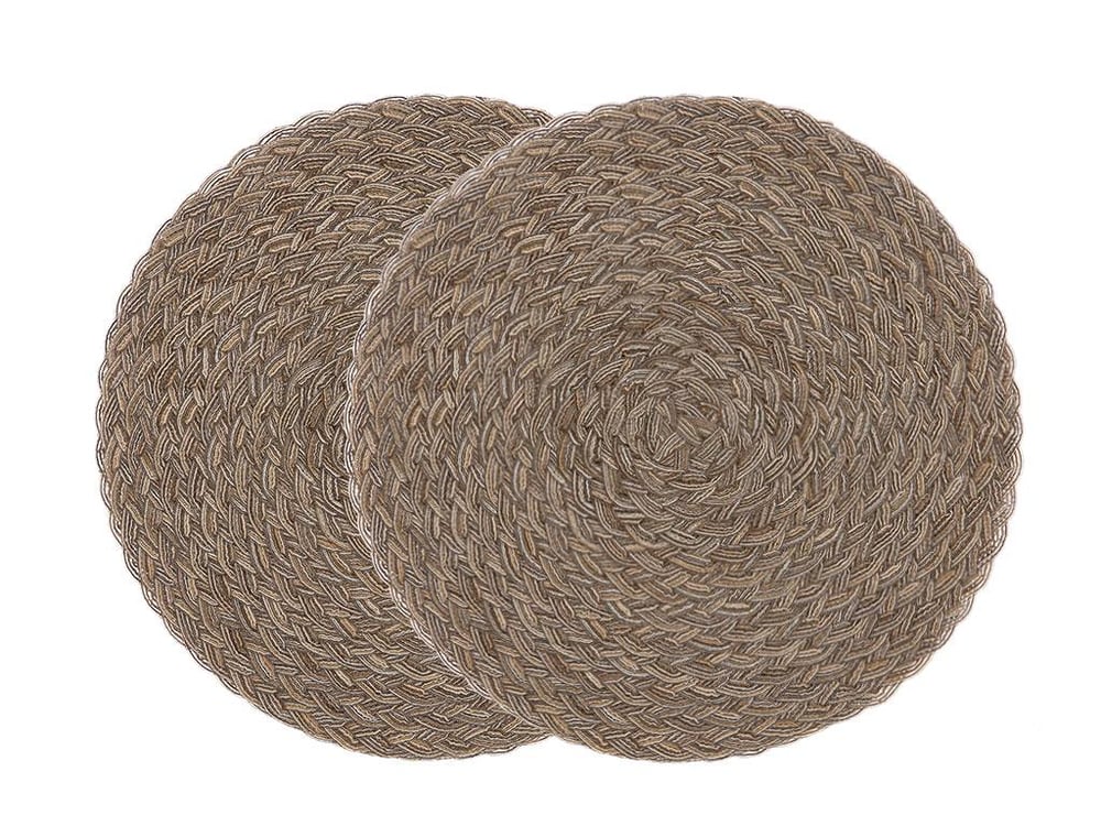 Snow АМЕРИКАНЗКИ СЕРВИЗ 2 комплекта Полиестер 38 cm Light Gray
