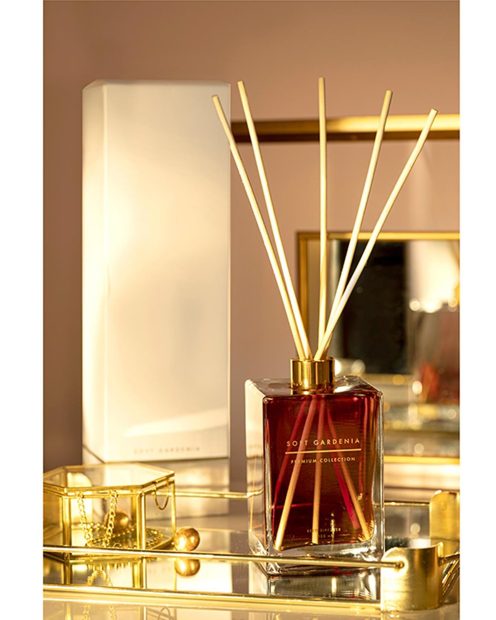 Soft Gardenia Ароматна Пръчица Златисто, 525 Ml