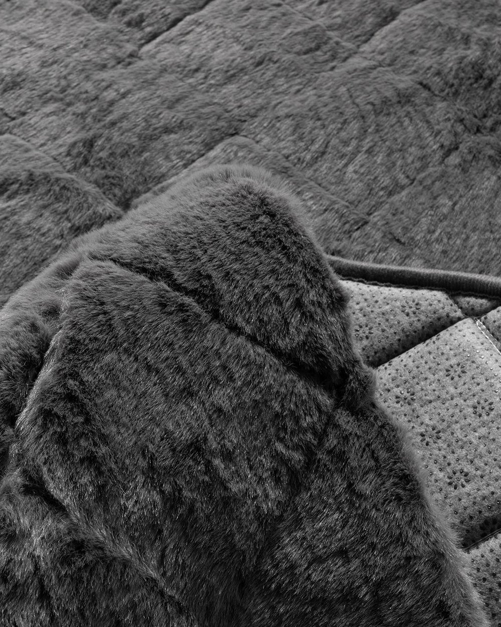 Soft Touch Кожа Rabbit Плюш, Антрацит, 120 Cm