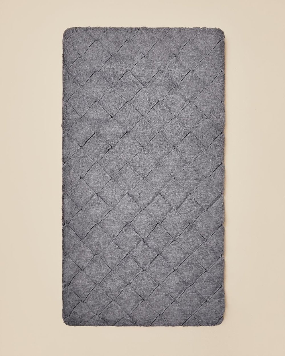 Soft Touch Rabbit Plush Carpet 80x150 cm Anthracite
