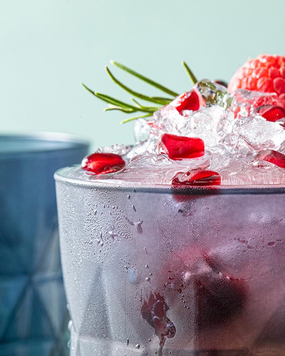 Sofya Чаша За Безалкохолно 3 Бр., Стъкло, Тъмно Синьо, 365 Ml