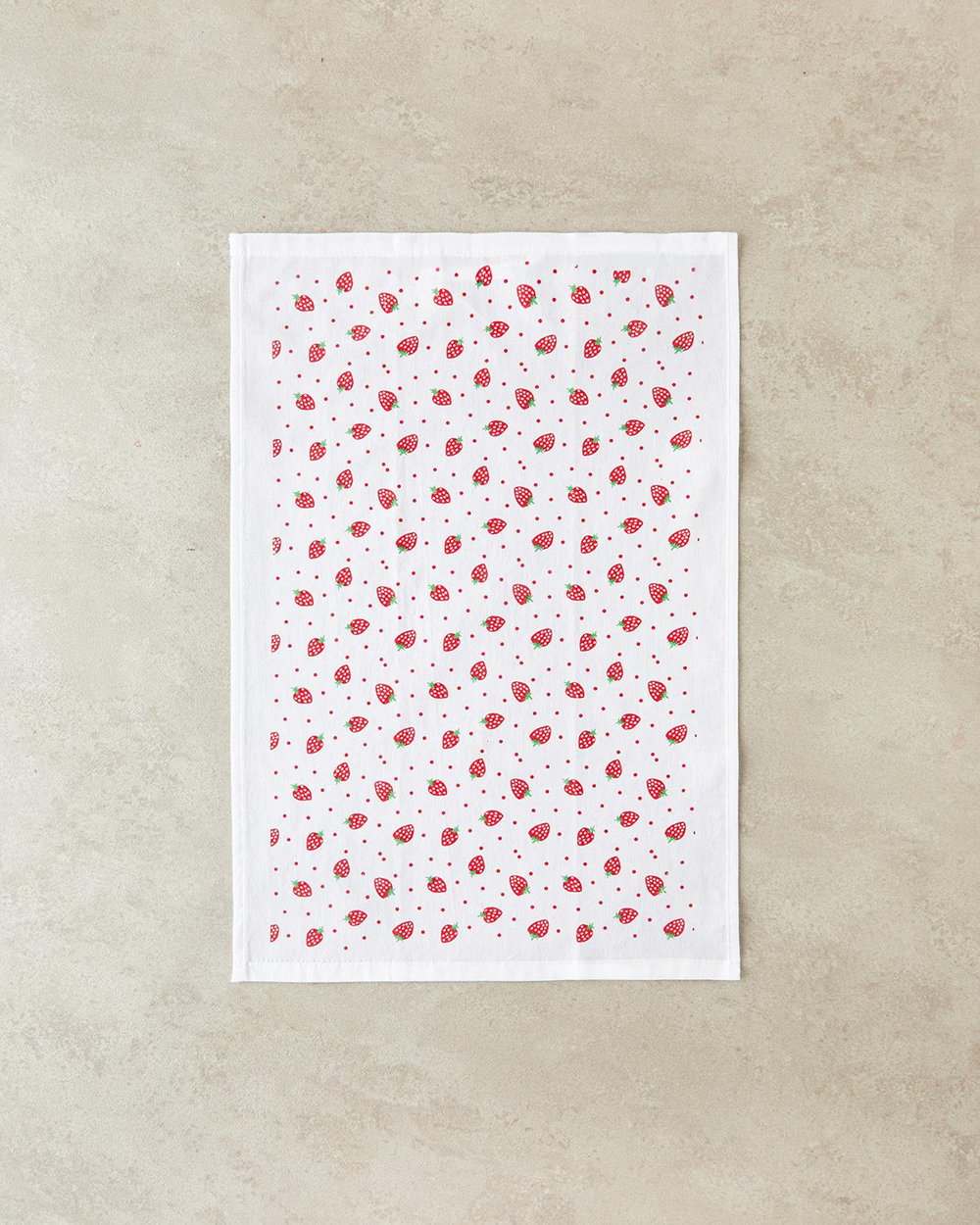 Strawberries Кърпа За Сушене Памук 30x50 см Червен