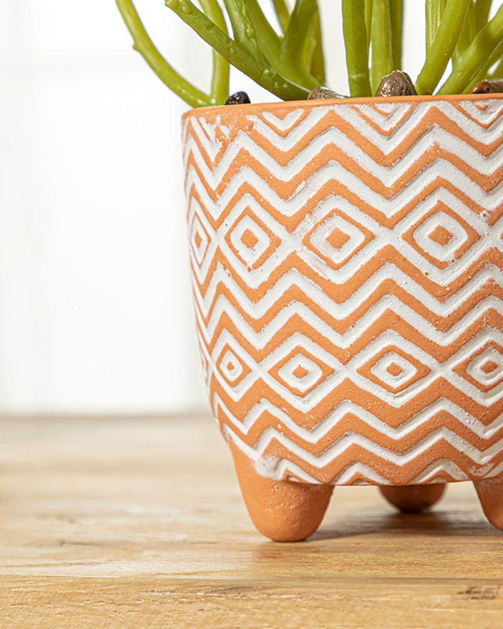 Succulent Изкуствено Цвете Във Ваза Зелено, 0