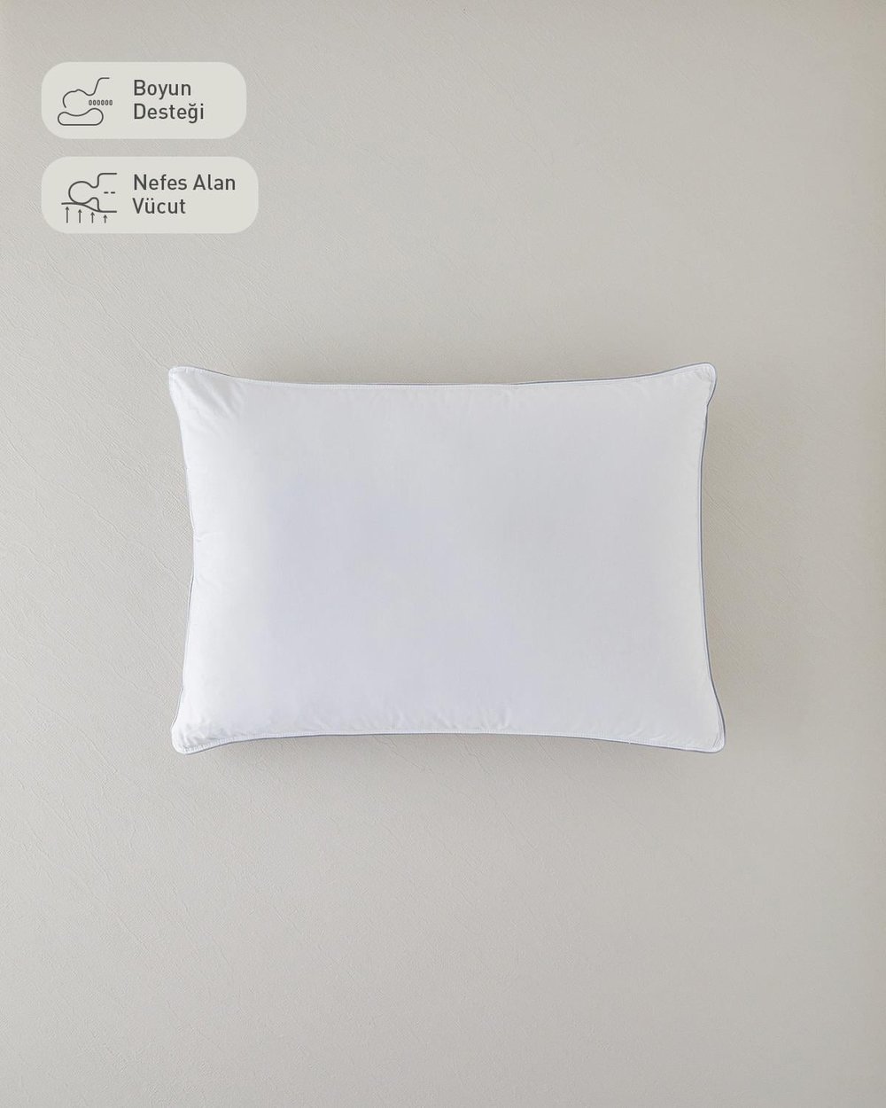 Super Soft Възглавничка Гъши Пух, Бяло, 50 X 70 Cm