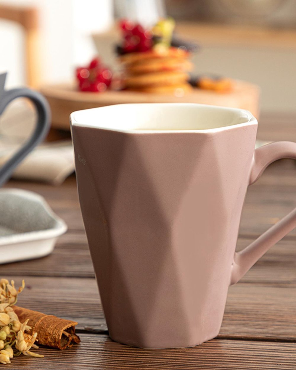 Talia New Bone 2 Set Cup 235 ml Grey - Powder Pink