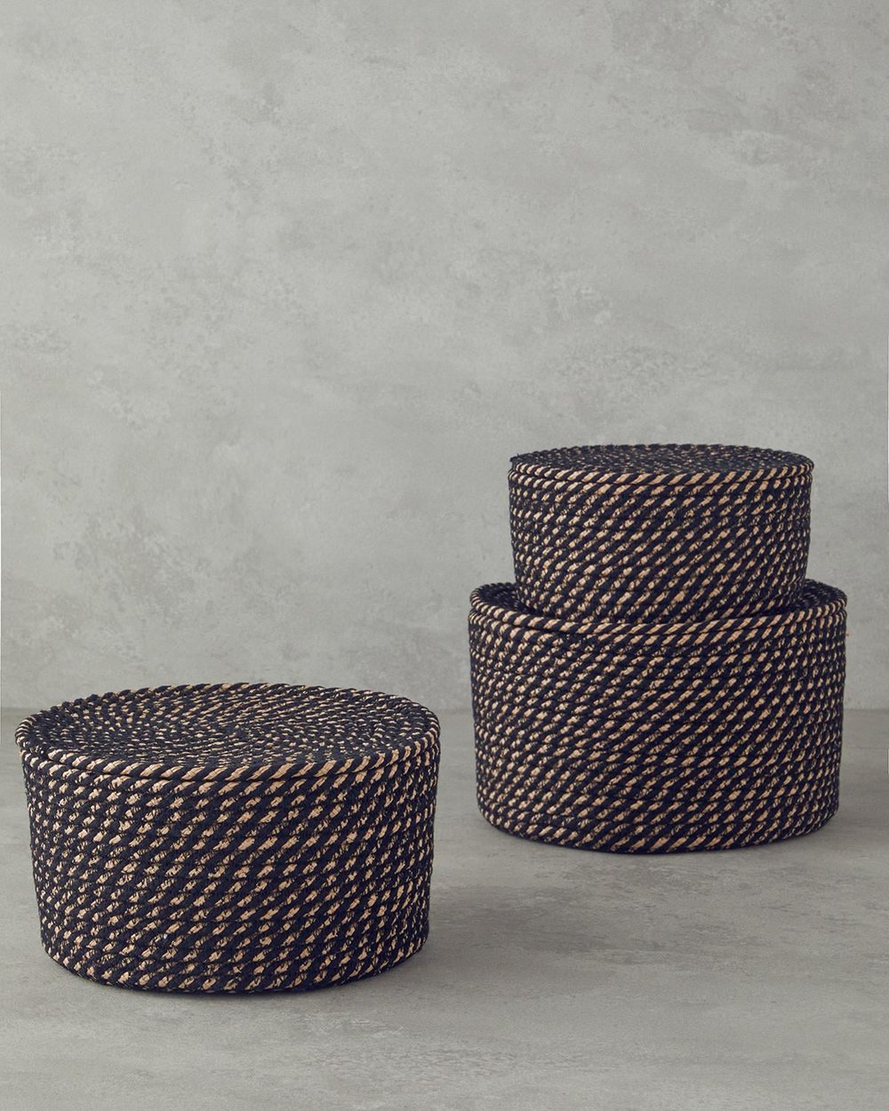 Terra Кутия За Съхранение 22x10 см Натурален - Черен