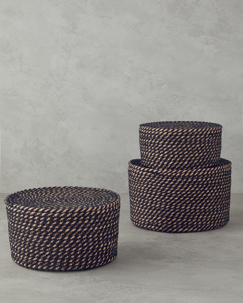 Terra Кутия За Съхранение 22x12 см Натурален - Черен